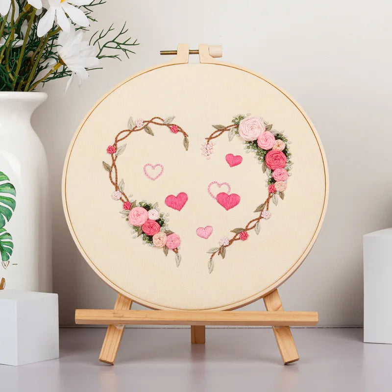 Kit Broderie Coeurs