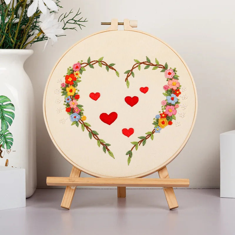 Kit Broderie Coeurs