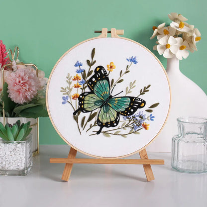 Kit Broderie Papillon Floral