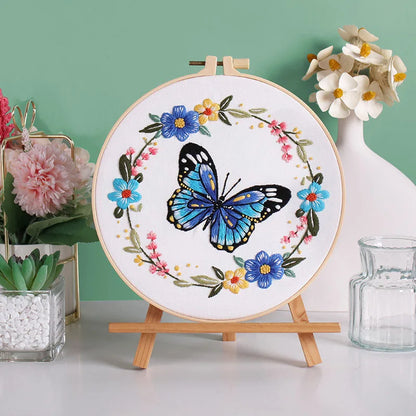 Kit Broderie Papillon Floral