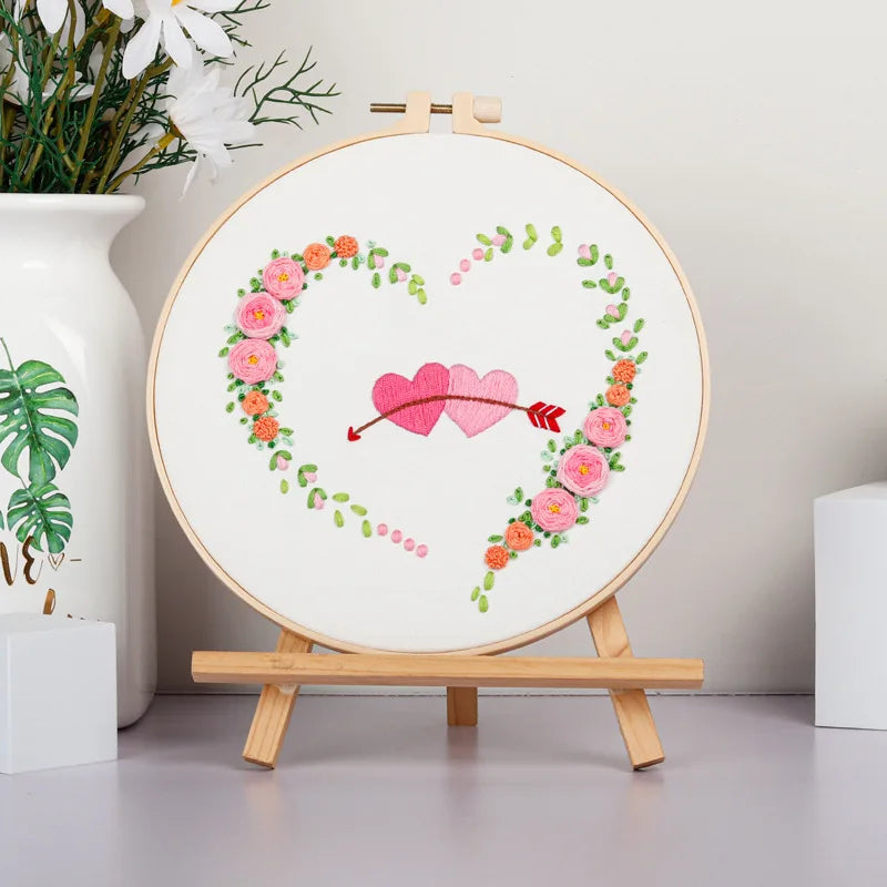 Kit Broderie Coeurs