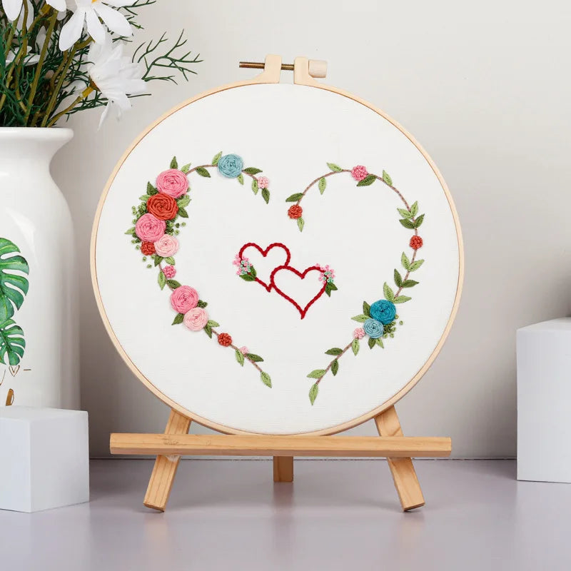 Kit Broderie Coeurs